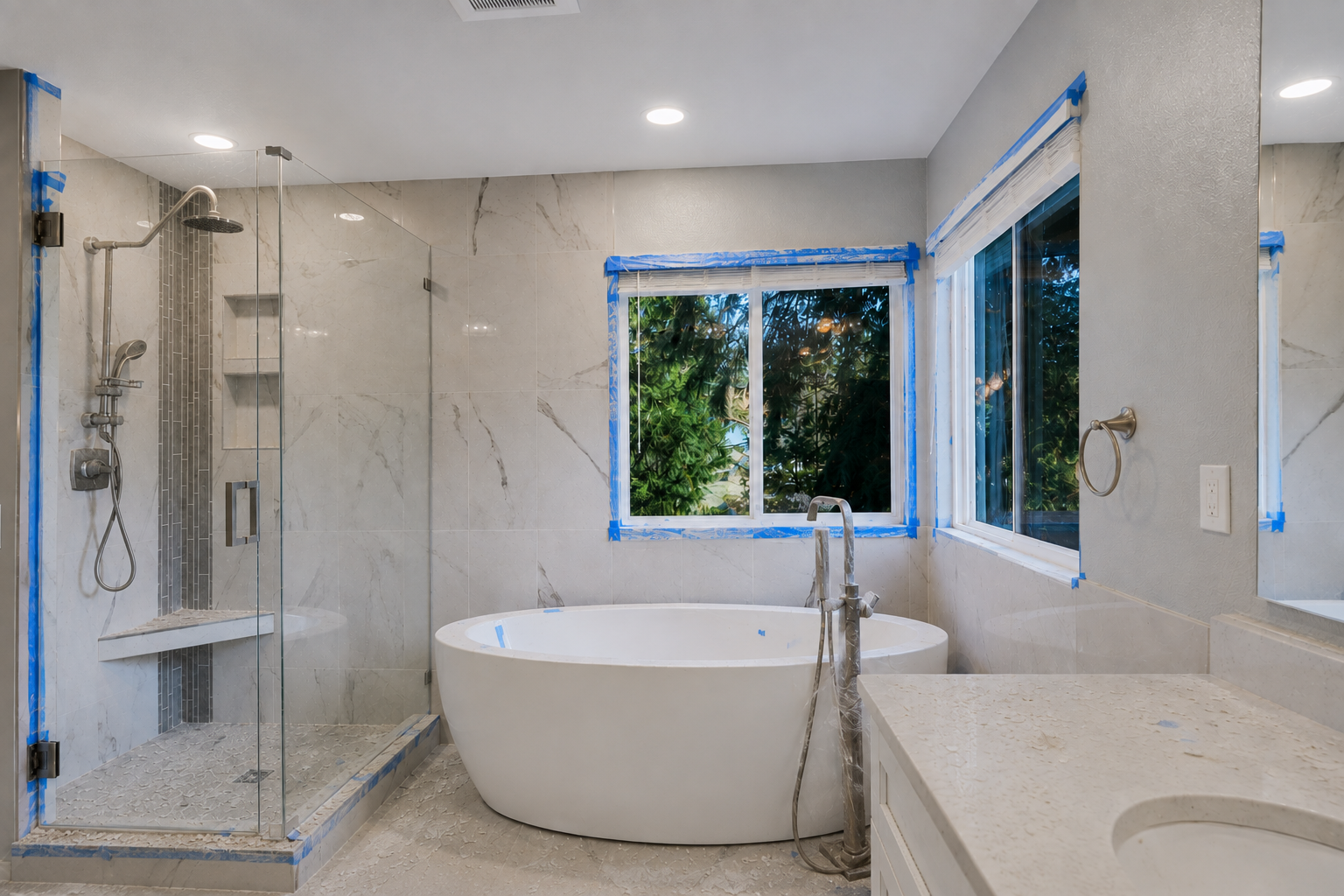Bathroom before cleaning